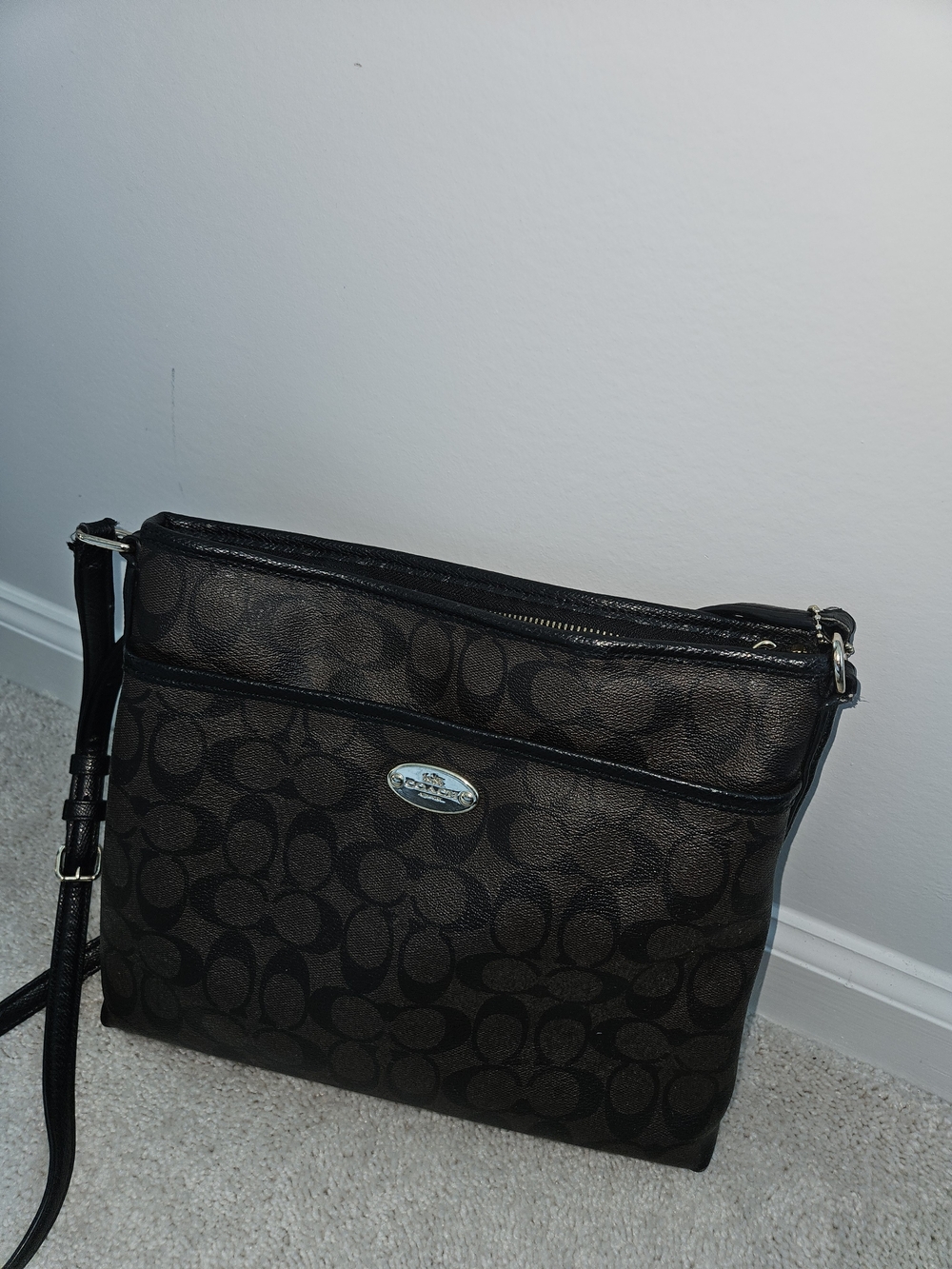 Coach Signature Black Crossbody Bag